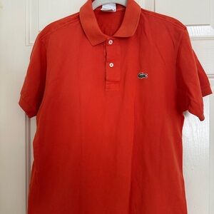 Lacoste Men's Bright Orange Polo Shirt